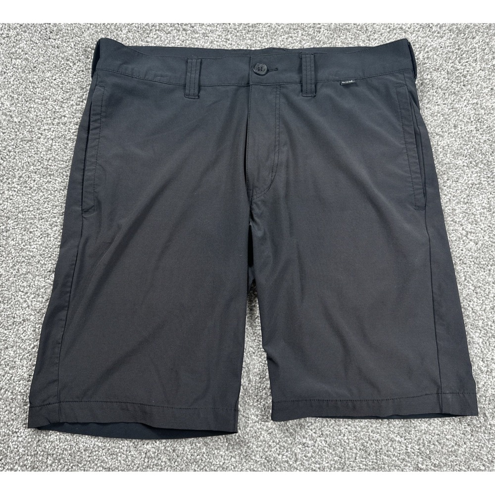 TravisMathew Golf Shorts Men's 32 Black Performance Stretch Casual